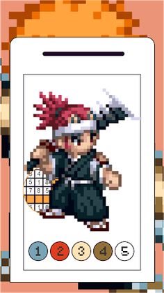 BLEACH Pixel Coloring Anime - Screenshot 2