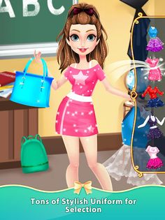 High School Uniform Dressup - Screenshot 2