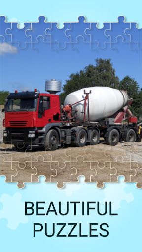 Concrete mixer truck puzzles - Screenshot 3