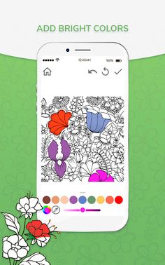 Coloring Flowers: Perfect Book - Screenshot 3