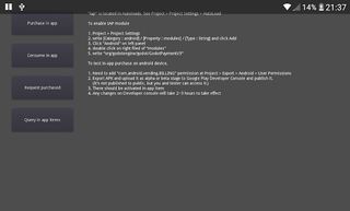 InAppPurchasesTest - Screenshot 1