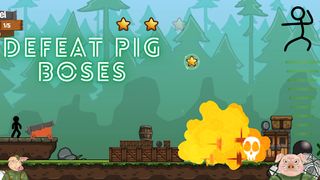 Stickman against pigs - Screenshot 2