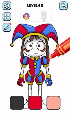 Pomni Digital Circus Coloring - Screenshot 4