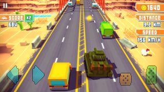Blocky Highway: Traffic Racing - Screenshot 1