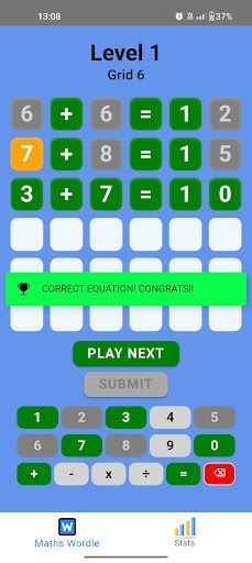 Maths Wordle Puzzle - Screenshot 4