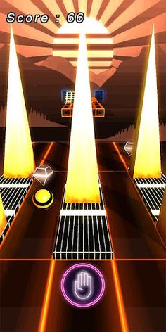 Neon Rolling Ball - Screenshot 4