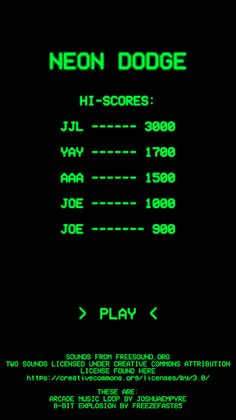 Neon Dodge - Screenshot 1