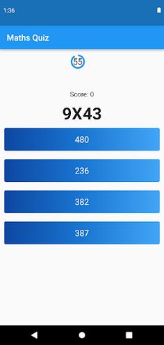 Maths Quiz - Screenshot 2