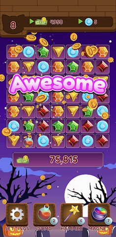 Witch Gems - Merge Fantasy - Screenshot 1