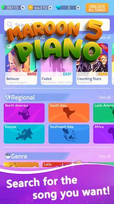 MAROON 5 Piano Tiles - Screenshot 1