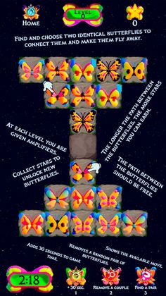 Mahjong Solitaire Butterfly - Screenshot 2