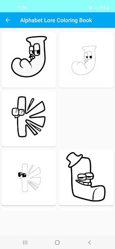 Alphabet Lore Coloring Book - Screenshot 3