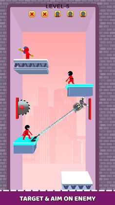 Rope Race 3D - Ninja Assassin - Screenshot 1