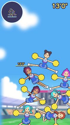 Stack-up Cheerleaders - Screenshot 3