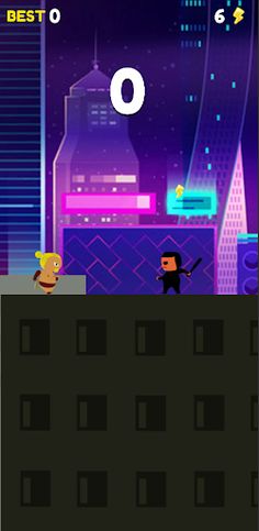 Rooftop Ninja Jump - Screenshot 2