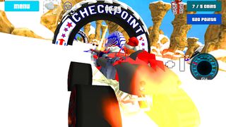 Cat Race Car Snow Drift Stunts - Screenshot 2