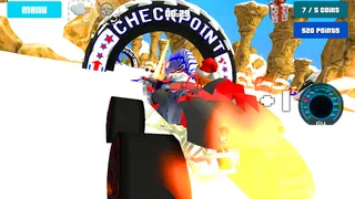 Cat Race Car Snow Drift Stunts - Screenshot 2