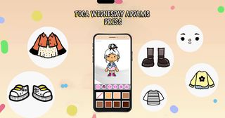 Toca Dress Wednesday Addams - Screenshot 2