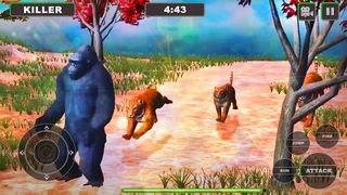 Lion Vs Gorilla : Animal Famil - Screenshot 1