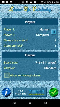 Line-Up Variety (free, no rest - Screenshot 2