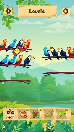 Bird Color:Sort Puzzle Game - Screenshot 4