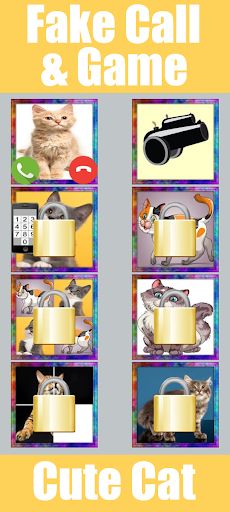 Fake Call Cute Cat Game - Screenshot 4