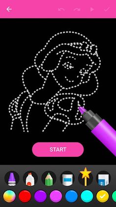 Learn To Draw Glow Princess - Screenshot 2