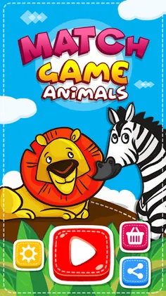Match Game - Animals - Screenshot 1