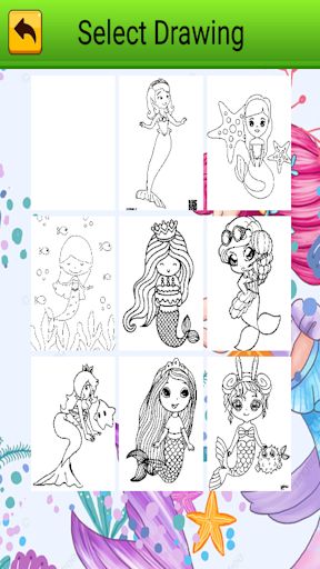 princess mermaid coloring game - Screenshot 3