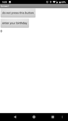 Button Chat + Birthday - Screenshot 1