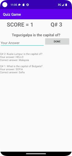 Quiz Game - Screenshot 3