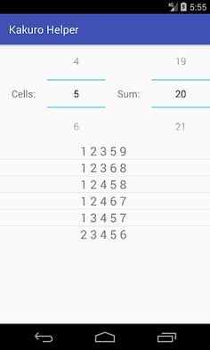Kakuro Combinations - Screenshot 3