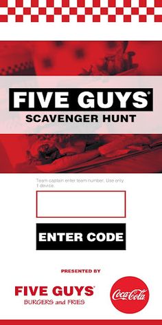 Five Guys Scavenger Hunt - Screenshot 1