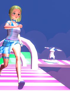 Anime Girl Runner 3d Game - Screenshot 3