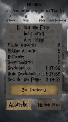Inoffizielles Harry P. Quiz - Screenshot 4