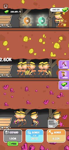Miner Clickers: Gold & Gem - Screenshot 3