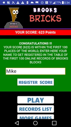 Brooks Tetres Bricks Game Made - Screenshot 4