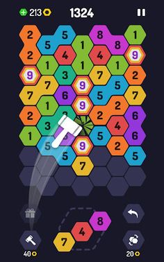 UP 9 Hexa Puzzle! Merge em all - Screenshot 4