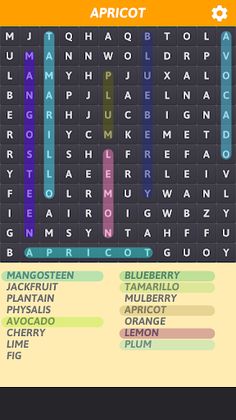 Fruits Word Search - Screenshot 4