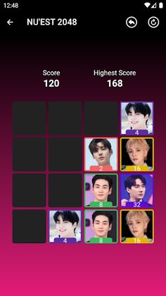 NU'EST 2048 Game - Screenshot 3