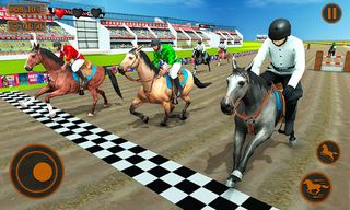 Mounted Horse Racing Games - Screenshot 2