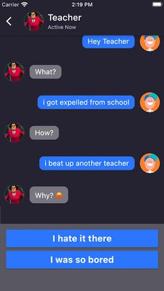 Scary Bad Teacher Chat Master - Screenshot 3