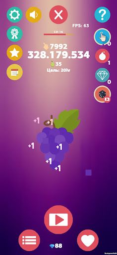 Lucky fruit - фруктовый кликер - Screenshot 2