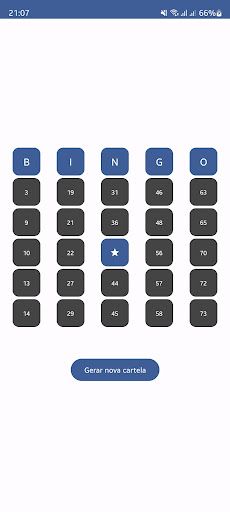 Cartela de Bingo - Screenshot 1