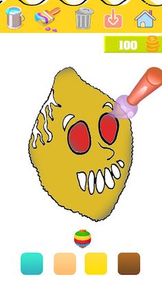 Ms Lemons Scary Coloring - Screenshot 1