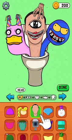 Toilet Makeover: Mix Monster - Screenshot 2