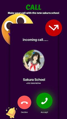 sakura school call & games - Screenshot 4