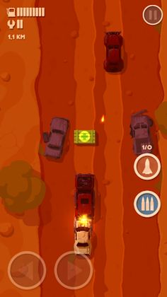 도로 위의 무법자 - 캐주얼 자동차 슈팅 게임 - Screenshot 3