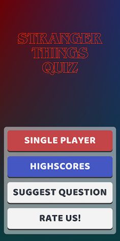 Stranger Things Quiz - Screenshot 1