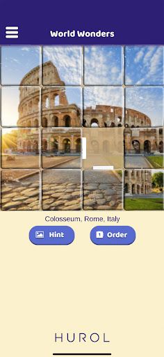 World Wonders Sliding Puzzle - Screenshot 2